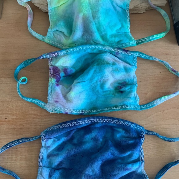 Nwt blue & green tie dye mask bundle! - Picture 7 of 10